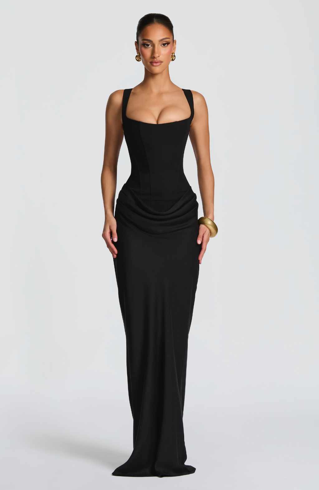 ELENA™ Vestido largo moldeador de figura de reloj de arena