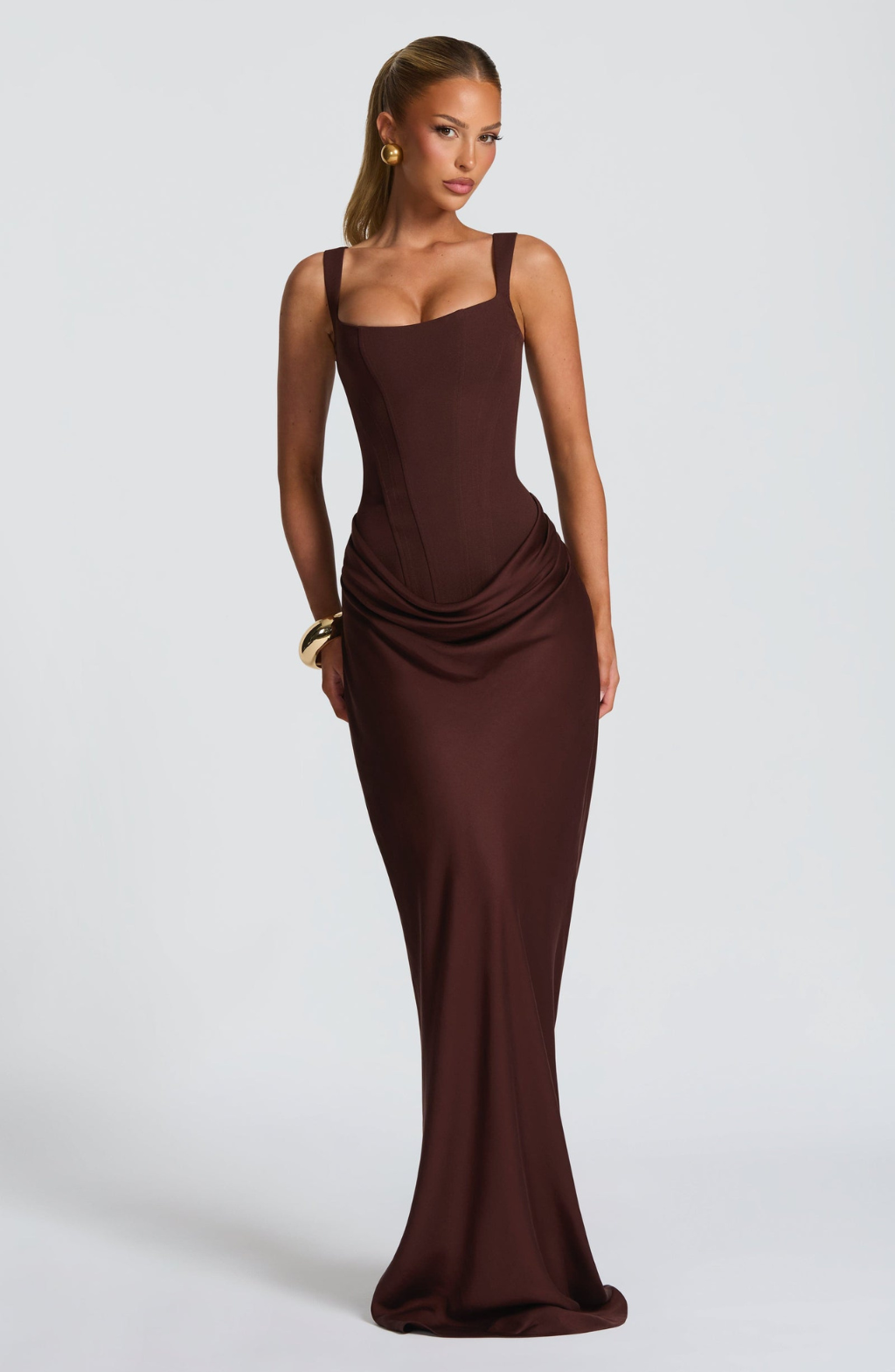 ELENA™ Vestido largo moldeador de figura de reloj de arena