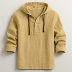 Dante Linnen™ Luxury Hooded Shirt – Elegance and Comfort