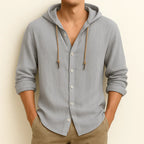 Hoodie Linnen™ Camisa de Lujo con Capucha – Elegancia y Estilo