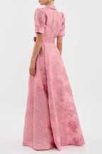 Anabella - Vestido elegante de manga abullonada