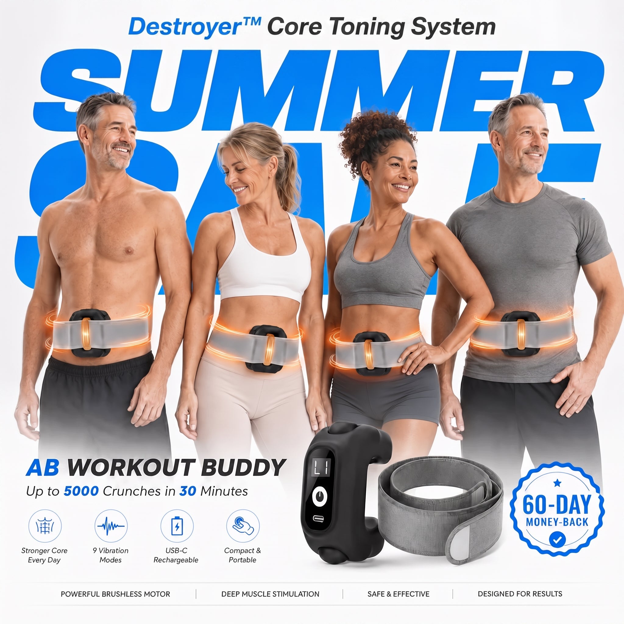 Destroyer™ Precision EMS Core Toning System