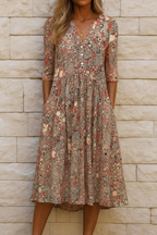 Olivia - Vestido elegante con escote en V