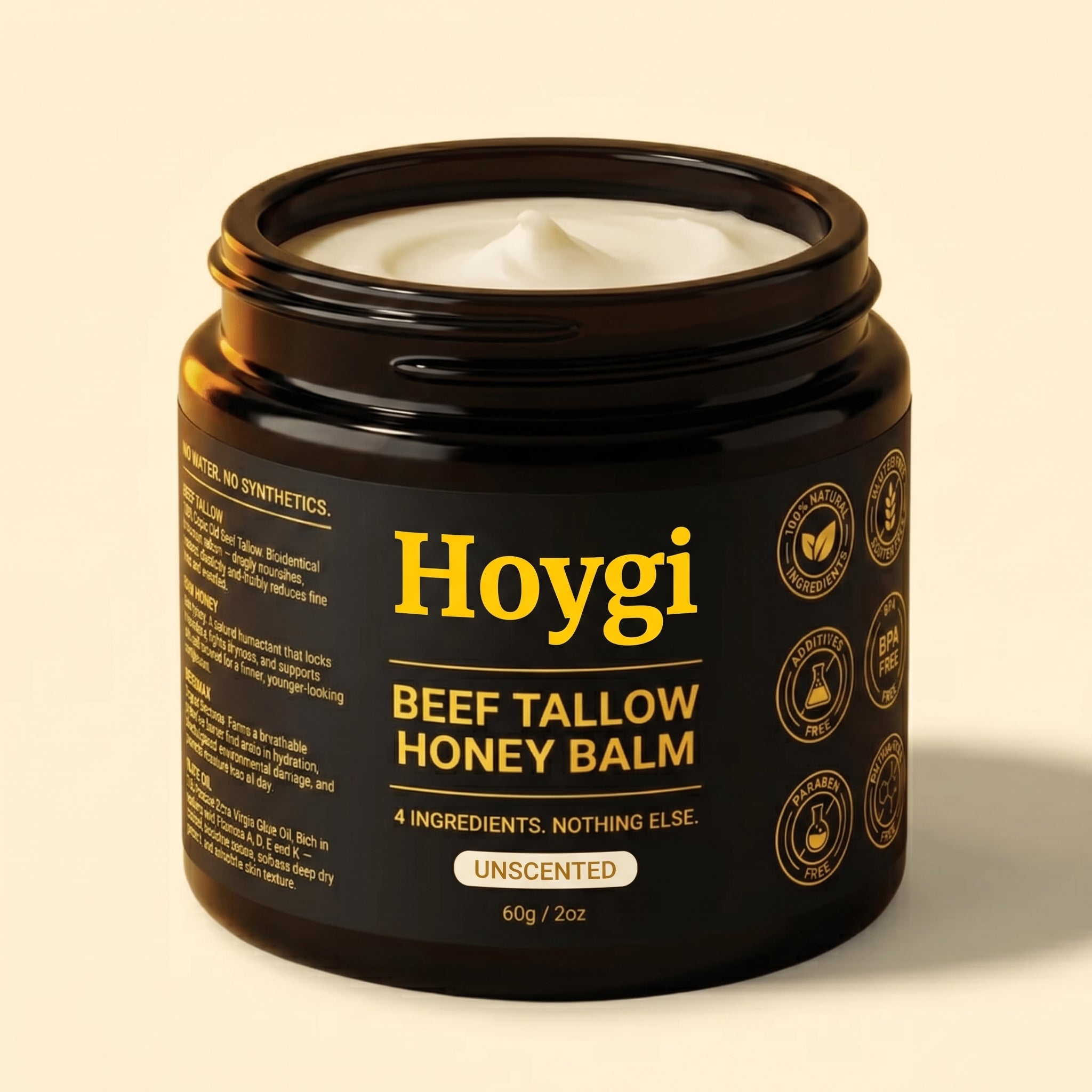 HoyGi - Bálsamo de Sebo de Res Premium para hombres y mujeres