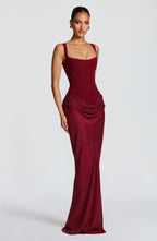 ELENA™ Vestido largo moldeador de figura de reloj de arena
