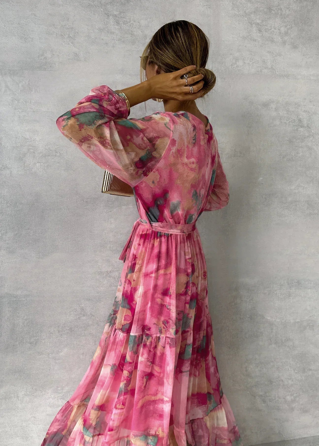 Vestido cruzado floral