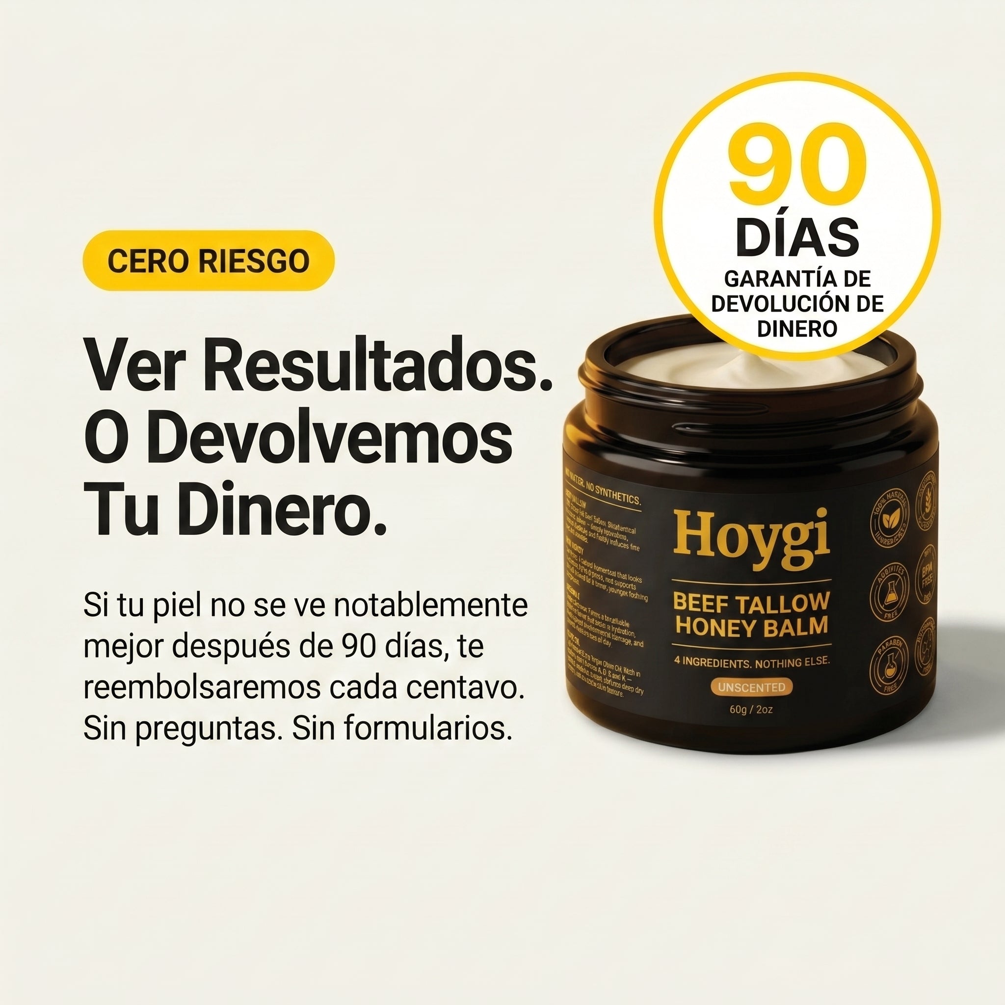 HoyGi - Bálsamo de Sebo de Res Premium para hombres y mujeres