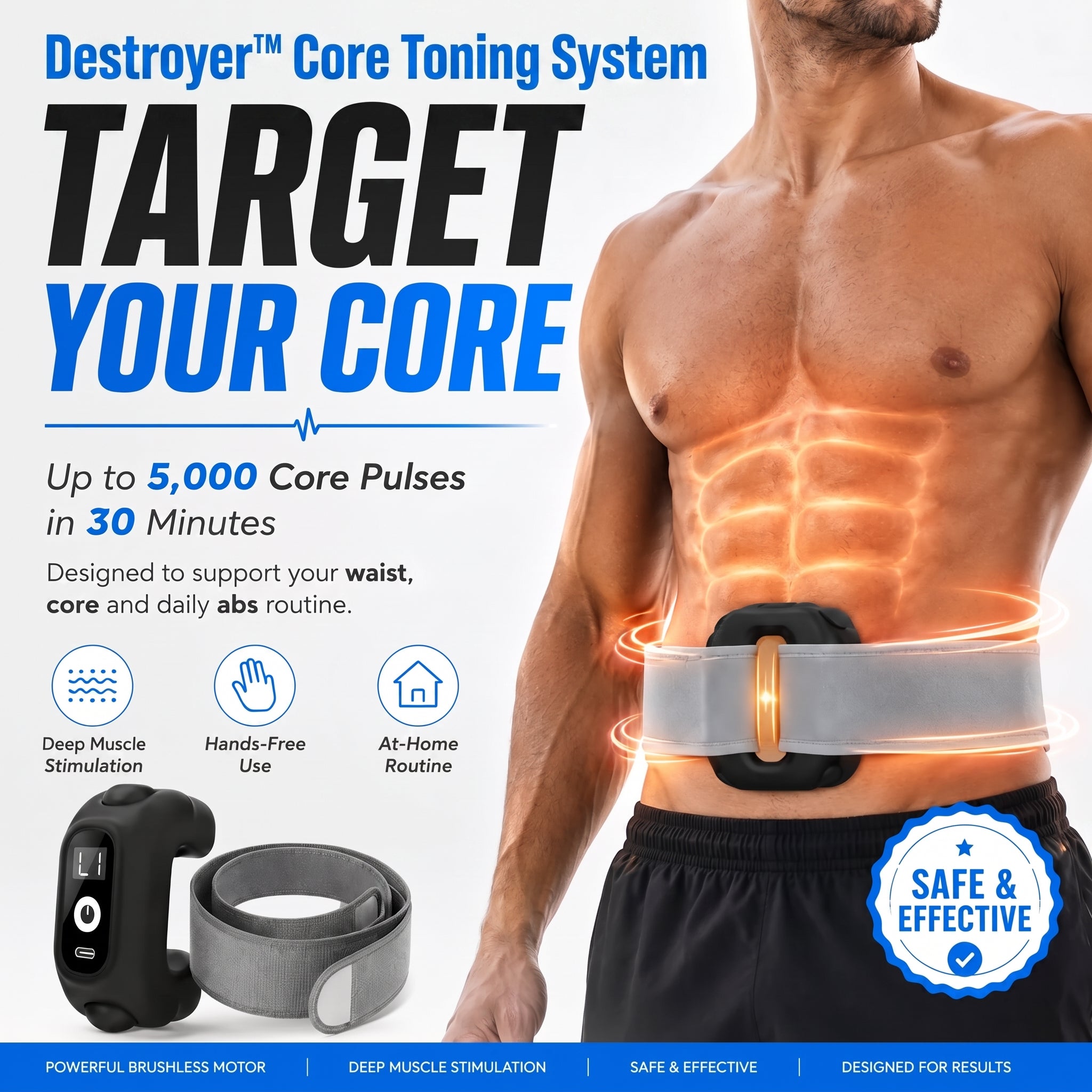 Destroyer™ Precision EMS Core Toning System