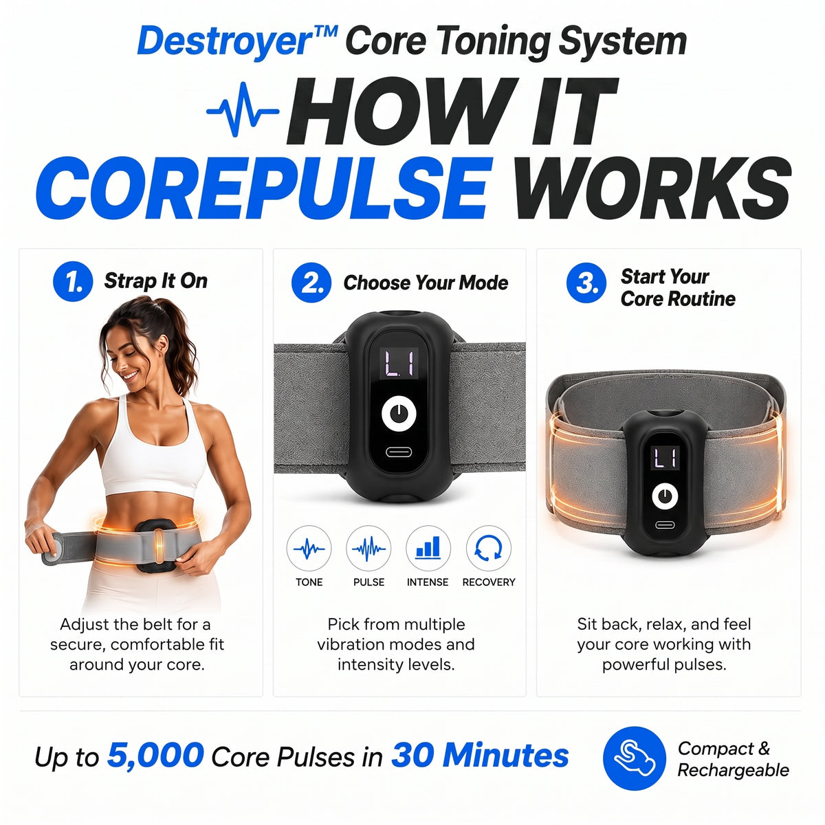 Destroyer™ Precision EMS Core Toning System