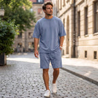 Conjunto Fit Linnen™ Corte Premium, holgado y color liso.