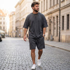 Conjunto Fit Linnen™ Corte Premium, holgado y color liso.