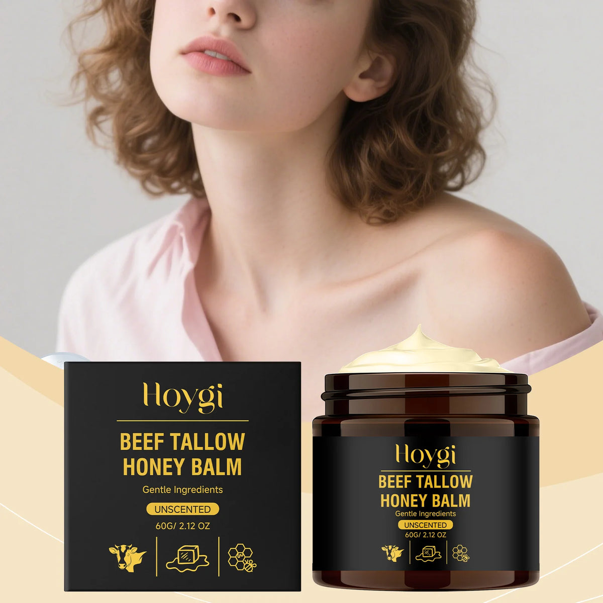 Hoygi Beef Tallow Balm para hombres y mujeres