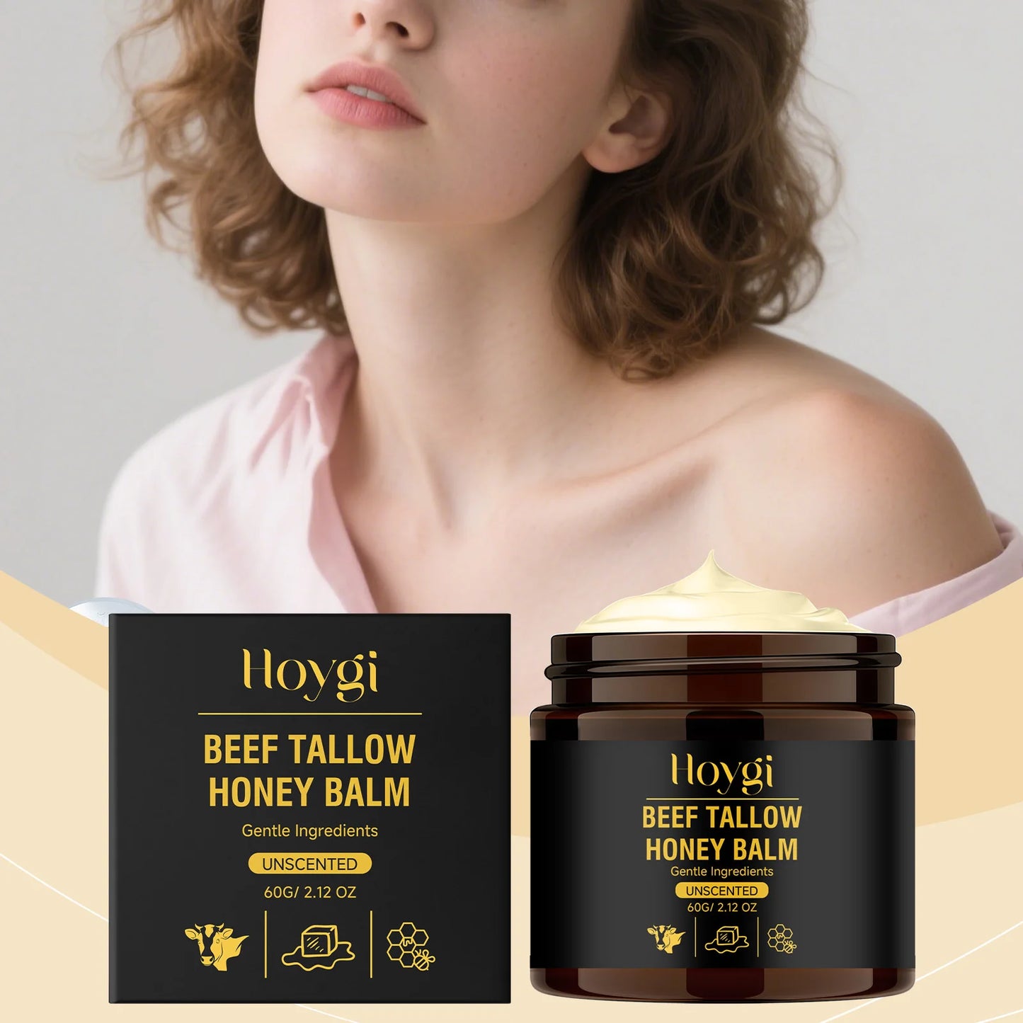 Hoygi Beef Tallow Balm para hombres y mujeres