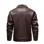 Chaqueta de Cuero Moto Winter