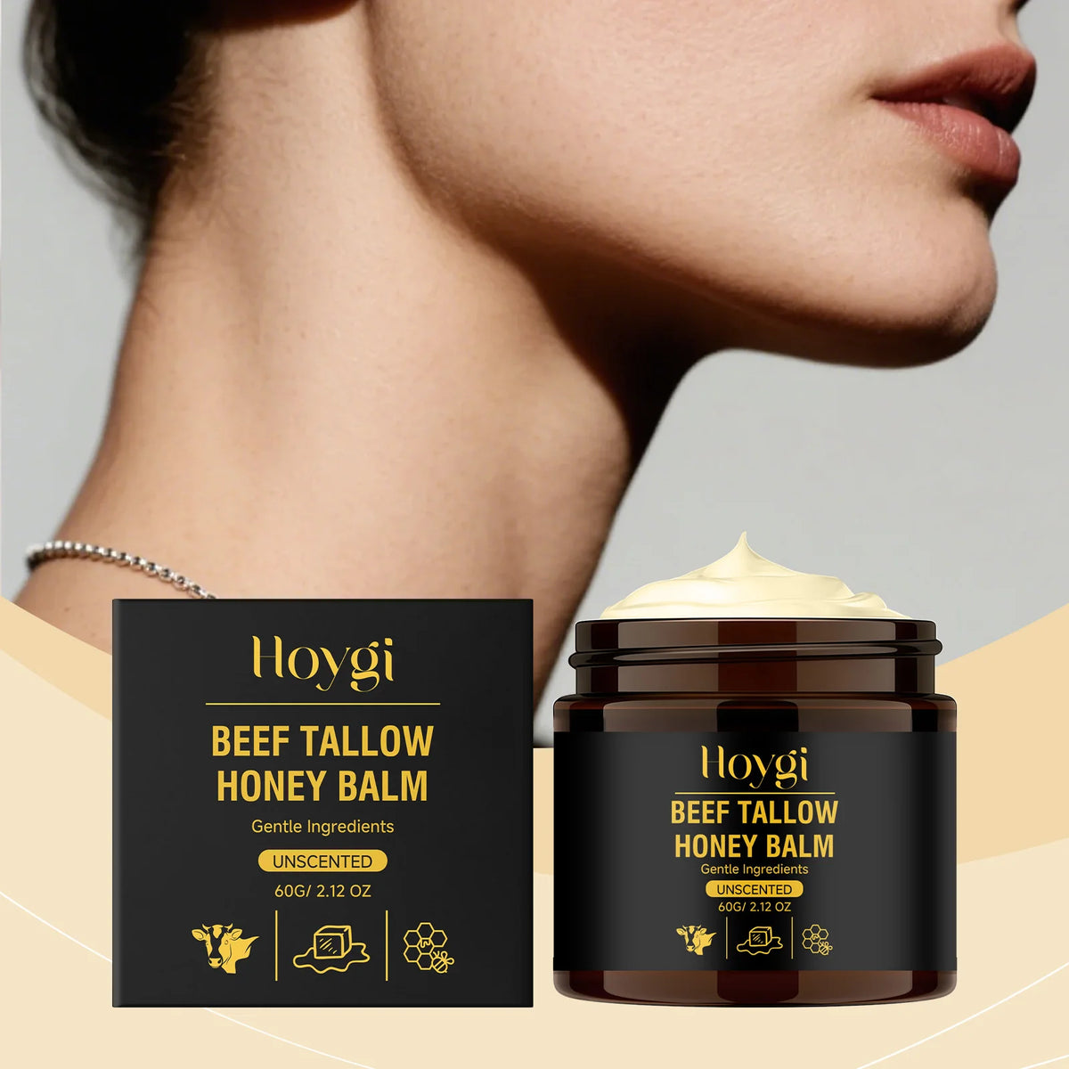 Hoygi Beef Tallow Balm para hombres y mujeres