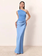 Vestido largo de satén