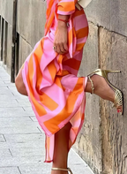 Elvina - Vestido cruzado estampado