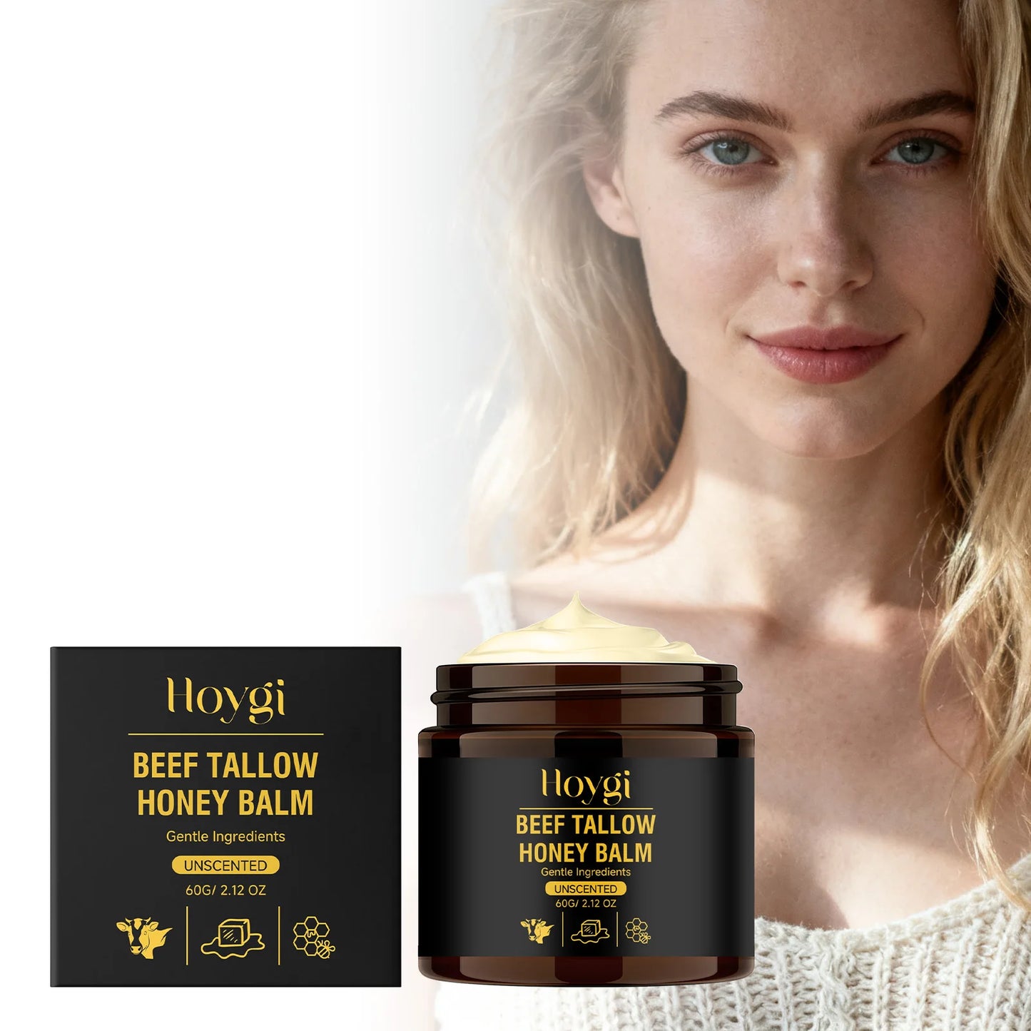 Hoygi Beef Tallow Balm para hombres y mujeres