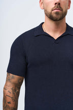 Polo de cachemira premium de corte ajustado