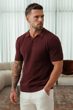 Polo de cachemira premium de corte ajustado