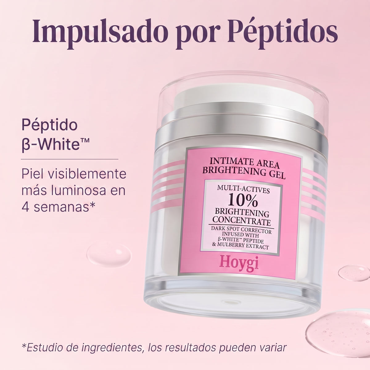 Hoygi Blanqueador de Zona Intima, Axilas, Manos, Codos y otras zonas del cuerpo