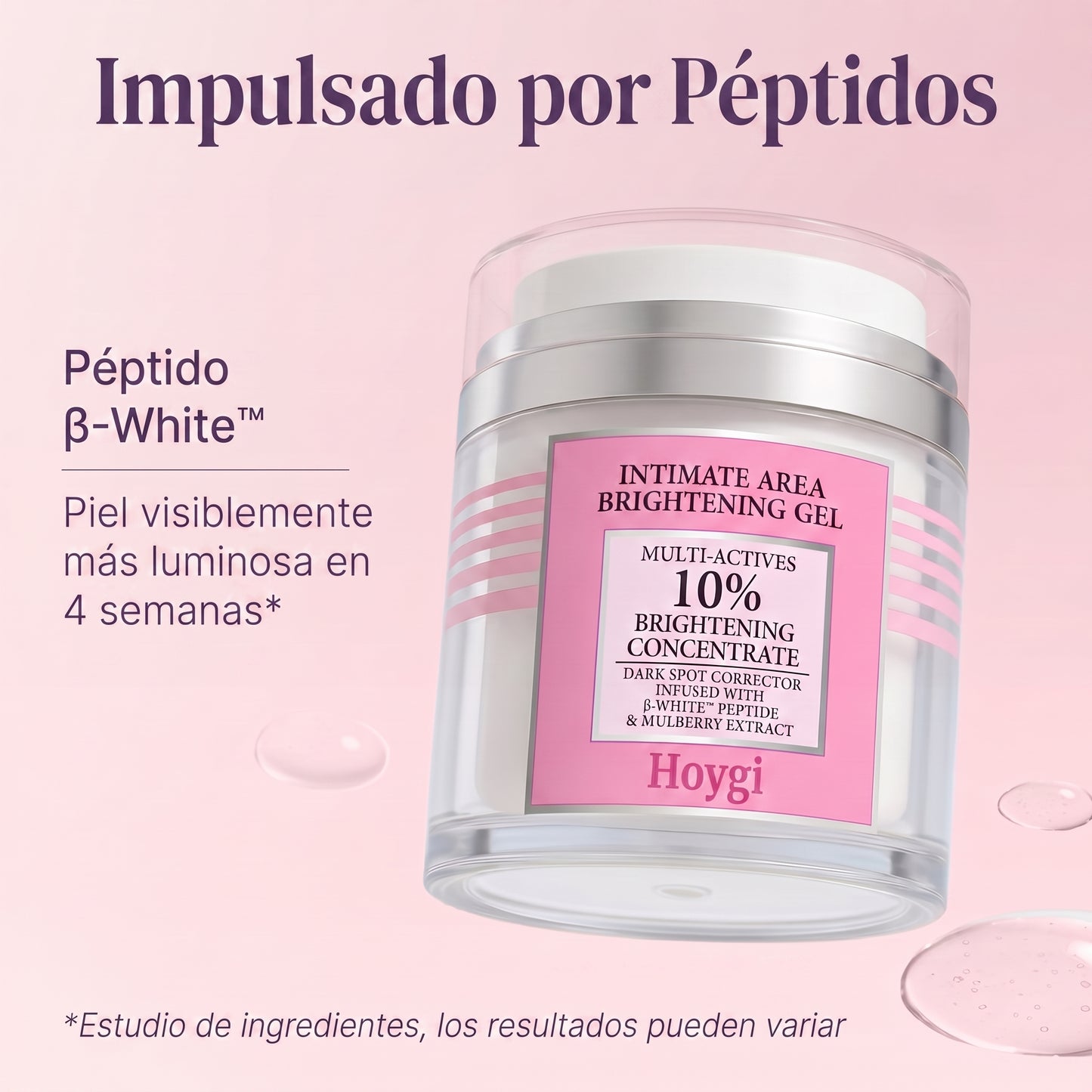 Hoygi Blanqueador de Zona Intima, Axilas, Manos, Codos y otras zonas del cuerpo
