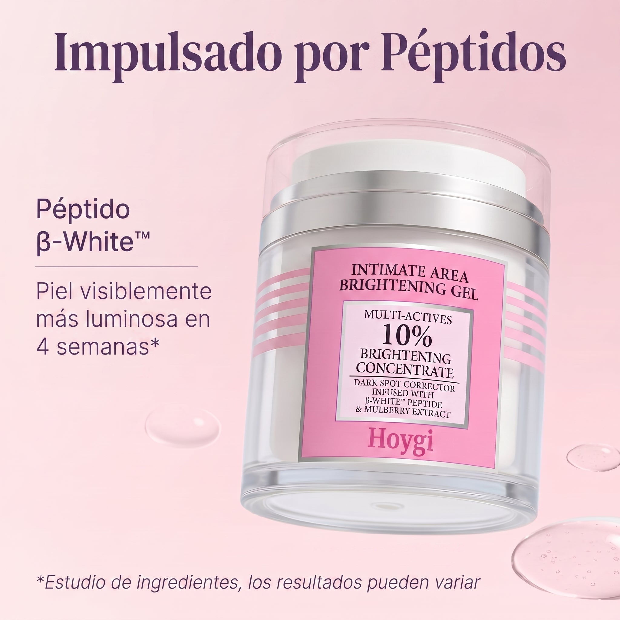Hoygi Blanqueador de Zona Intima, Axilas, Manos, Codos y otras zonas del cuerpo