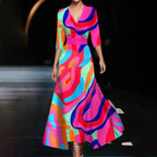 Vestido Chic con Estampado Floral